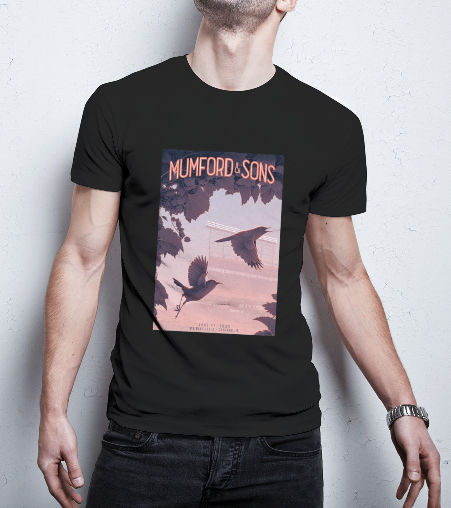 Mumford And Sons Wrigley Field Chicago June 11 2026 T-Shirt