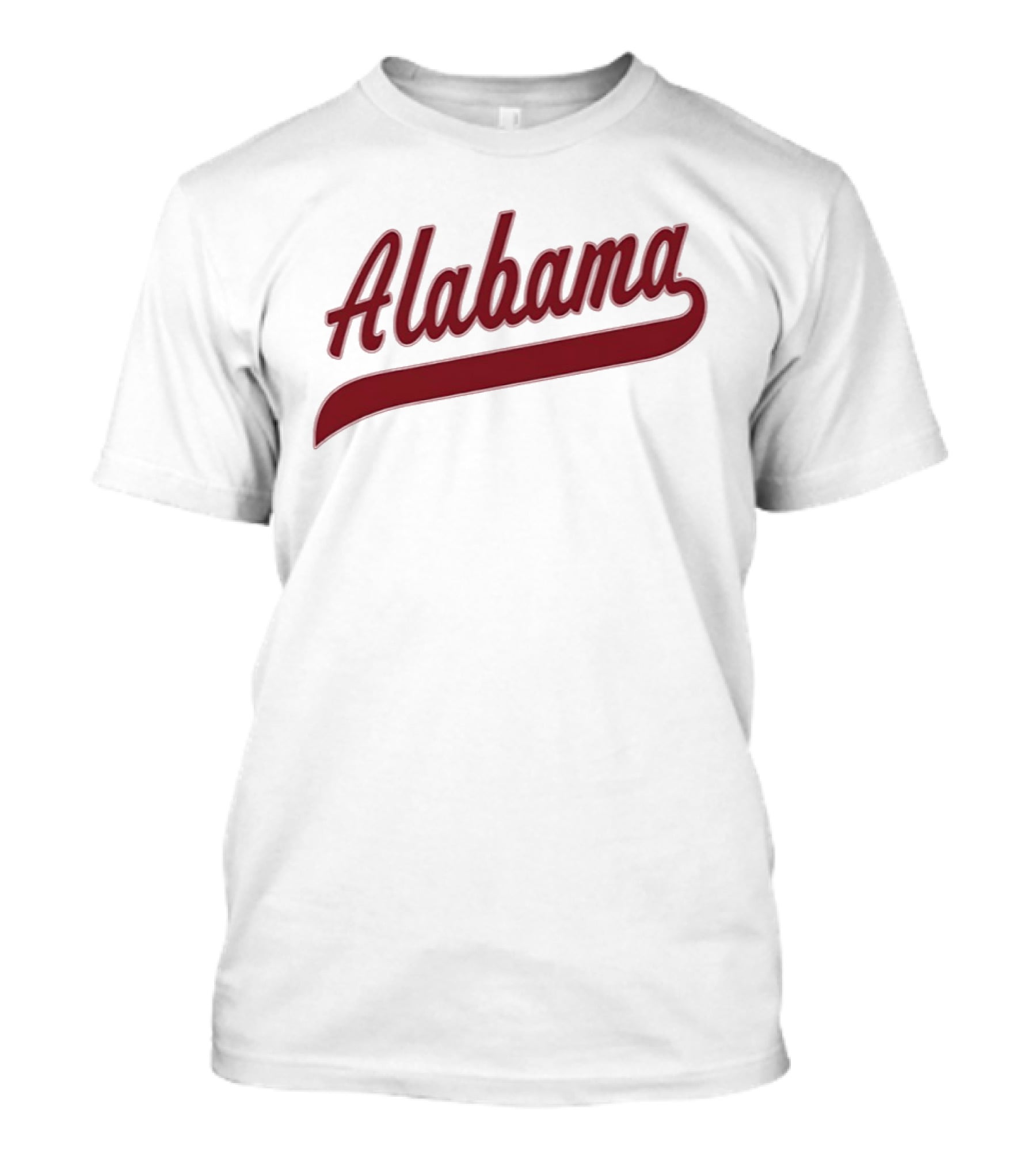 Alabama Baseball Cursive Style Lettering T-Shirt