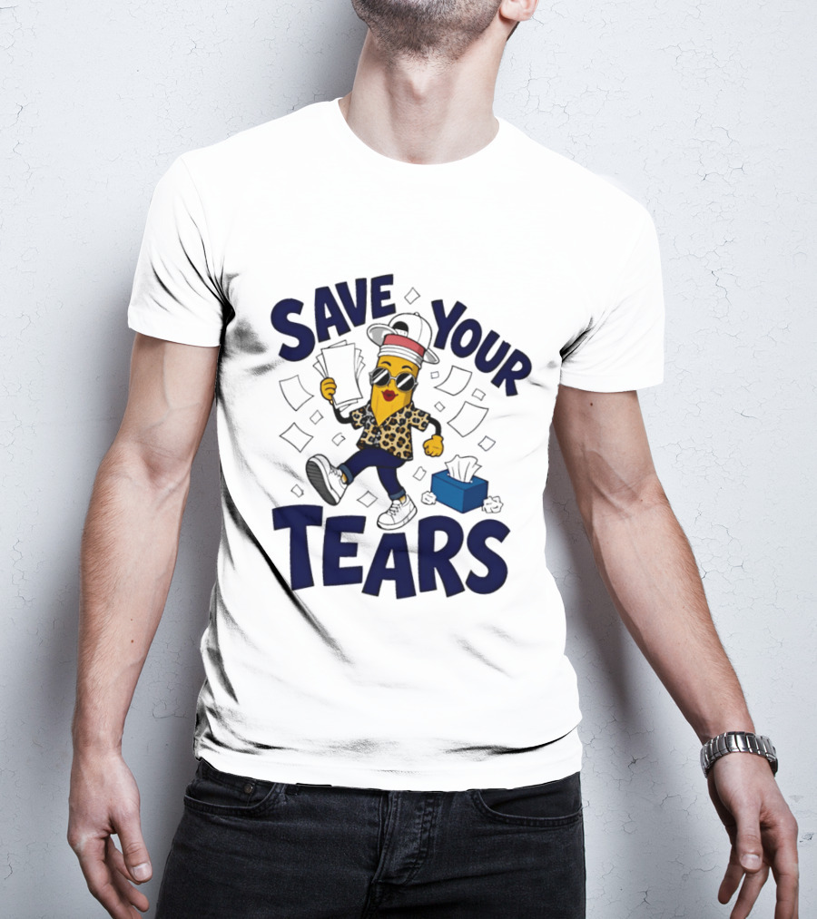 Cleveland Guardians MLB Hot Dog Save Your Tears 2026 Emoji T-Shirt