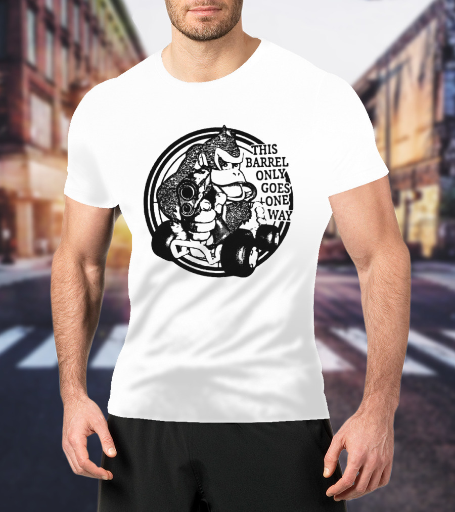 Donkey Kong Country This Barrel Only Goes One Way T-Shirt