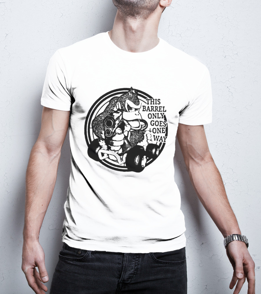 Donkey Kong Country This Barrel Only Goes One Way T-Shirt
