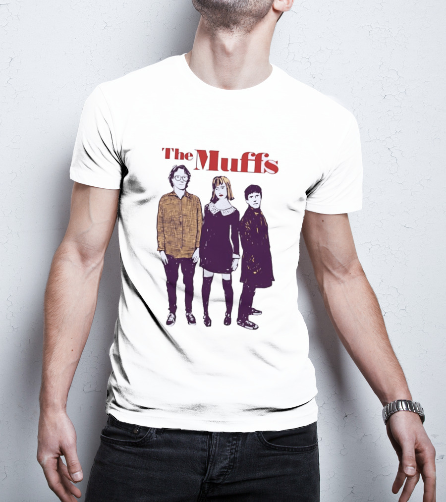 The Muffs Indie Rock Trio Illustrated Concert T-Shirt