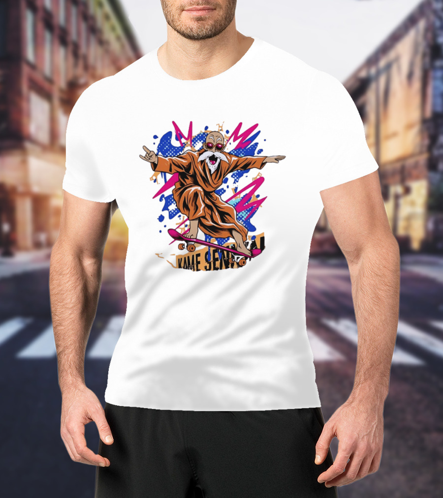 Master Roshi Kame Sennin Dragon Ball Skateboard Pop T-Shirt