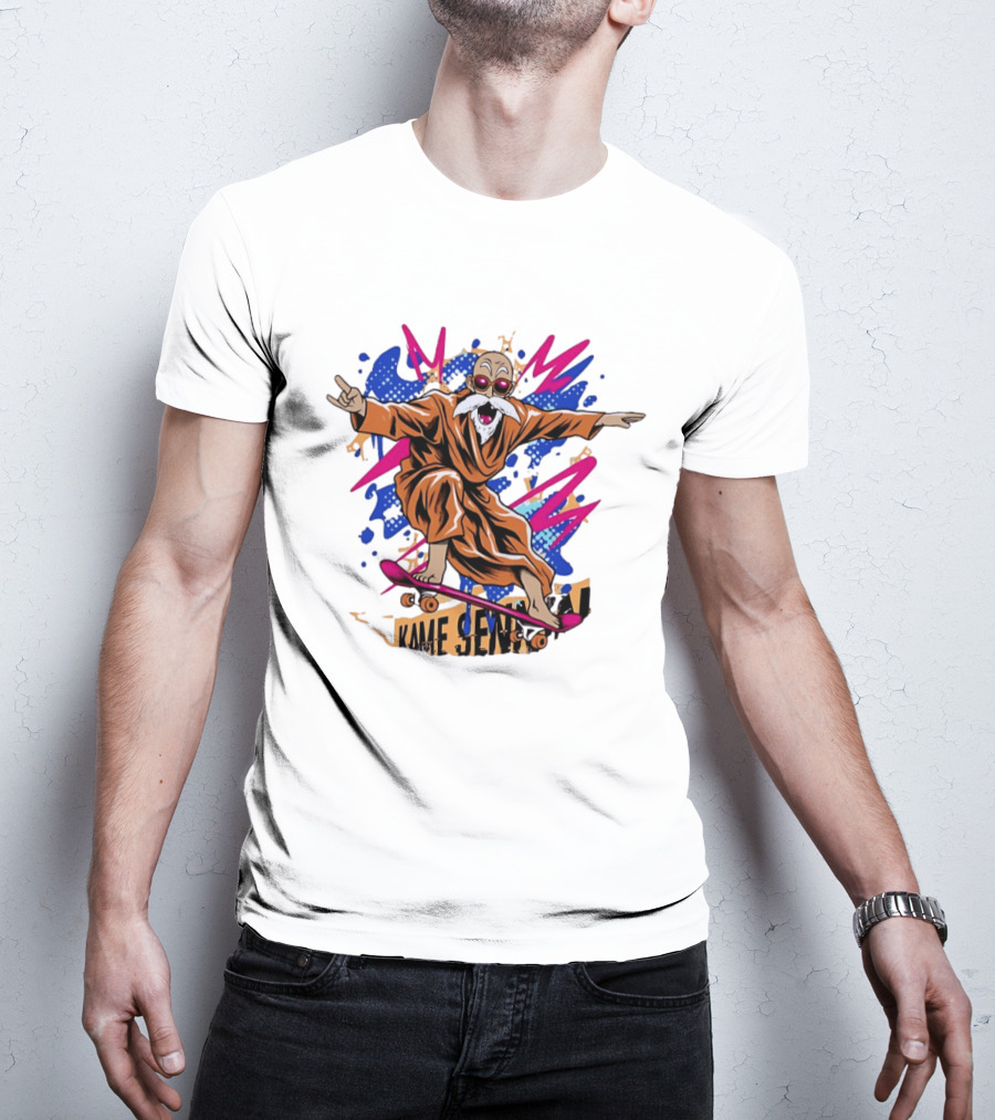 Master Roshi Kame Sennin Dragon Ball Skateboard Pop T-Shirt