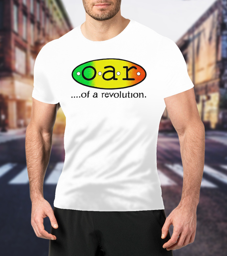 OAR Of A Revolution Gradient Oval Colorful T-Shirt