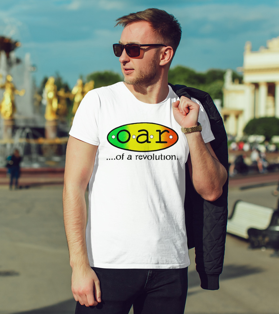OAR Of A Revolution Gradient Oval Colorful T-Shirt