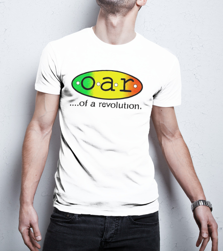 OAR Of A Revolution Gradient Oval Colorful T-Shirt