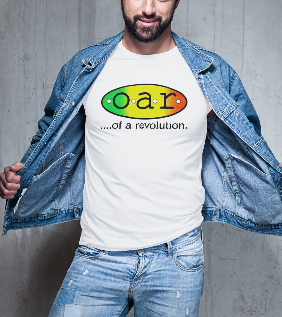 OAR Of A Revolution Gradient Oval Colorful T-Shirt