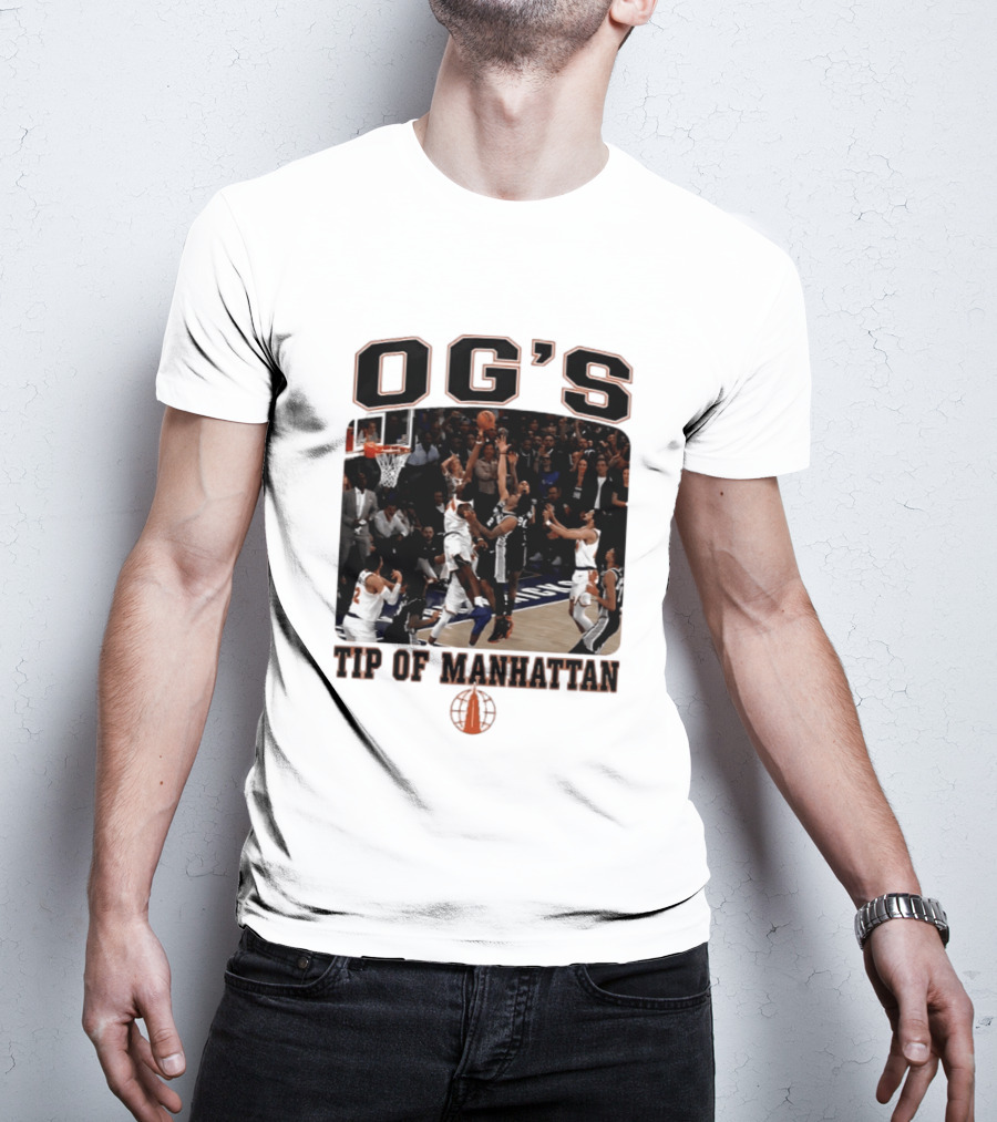 OG'S Tip Of Manhattan Basketball Action Scene T-Shirt