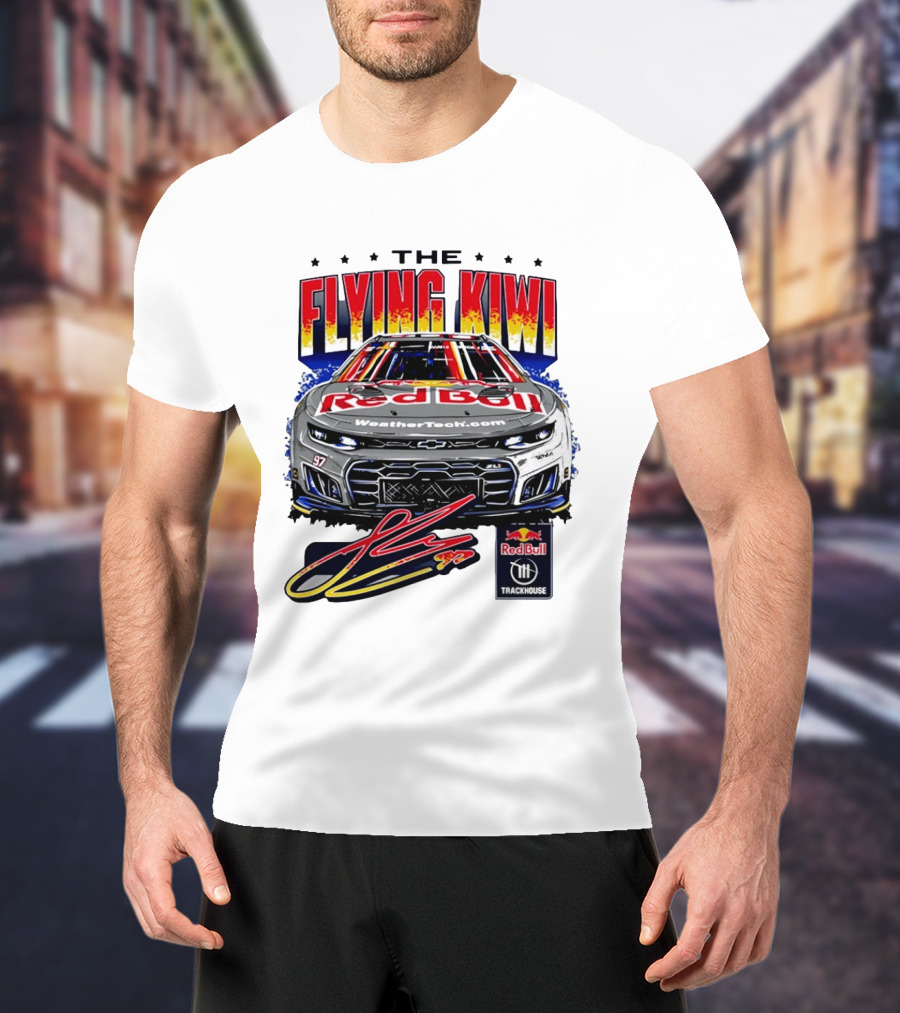 The Flying Kiwi Red Bull WeatherTech No 97 Trackhouse Racing T-Shirt