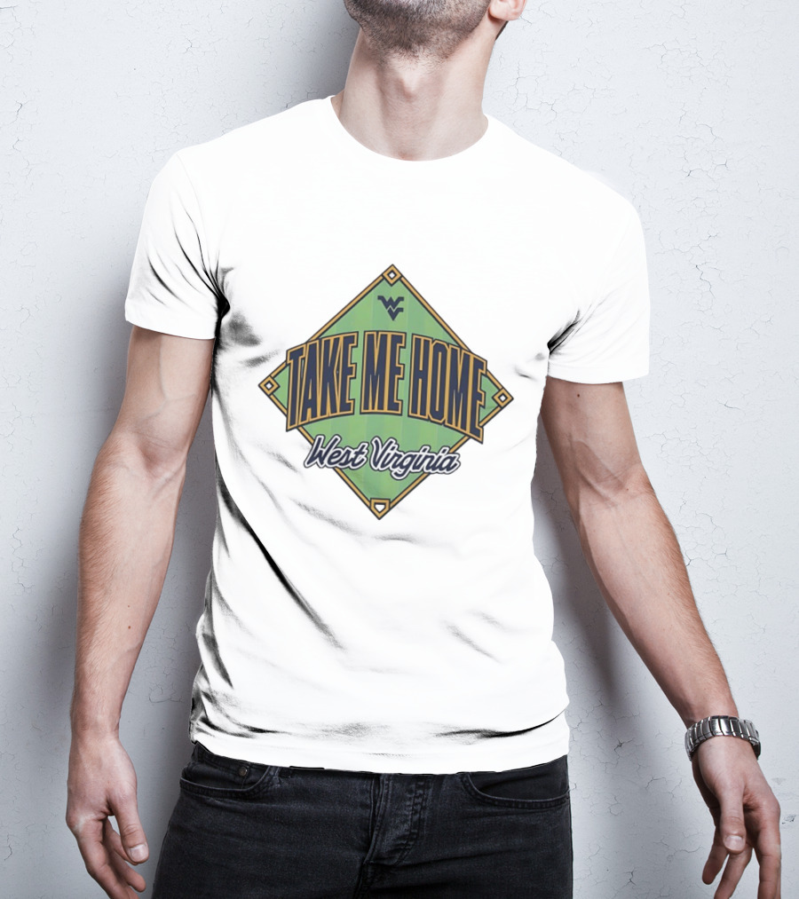 West Virginia Take Me Home Baseball Diamond T-Shirt