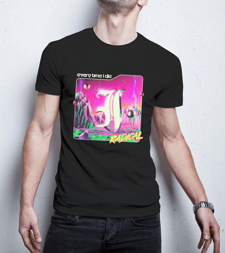 Epitaph Records Every Time I Die Radical Neon 3D Mountains T-Shirt