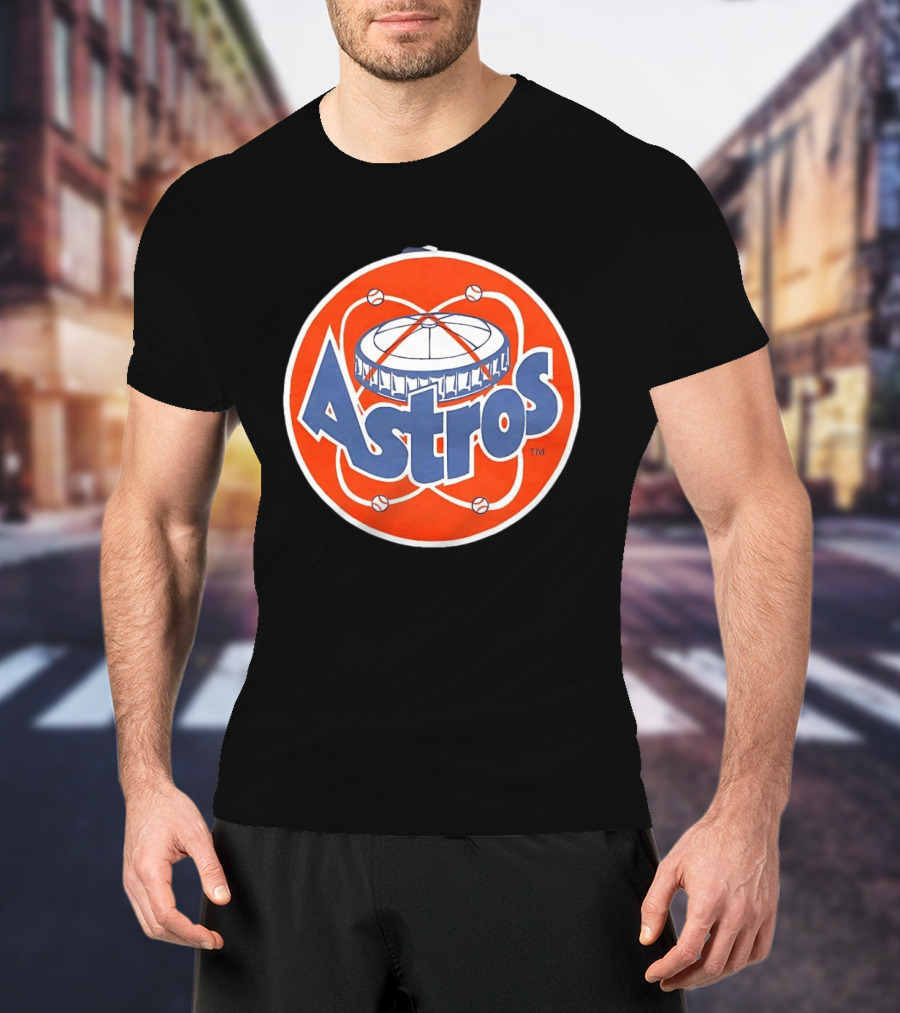 Houston Astros Vintage Astrodome Baseball T-Shirt