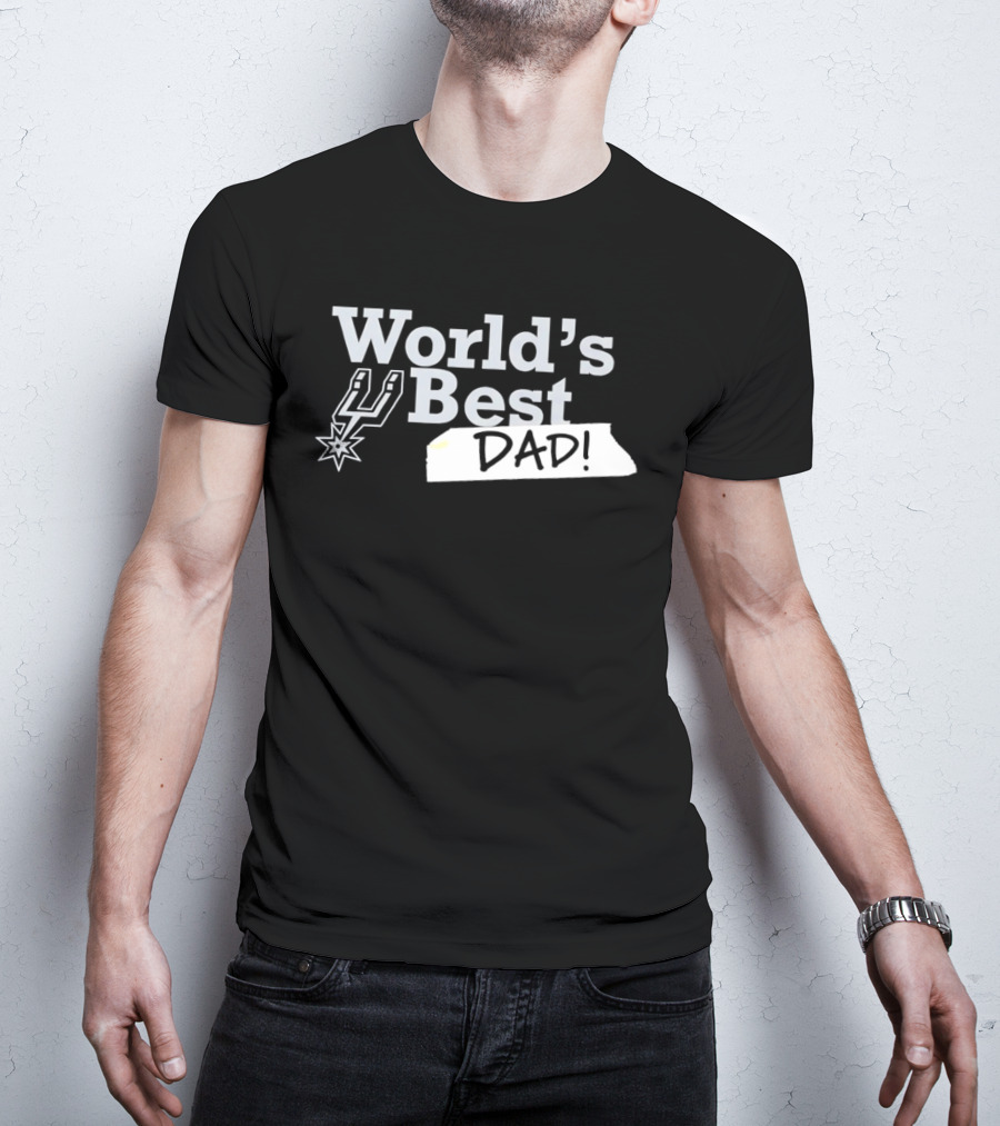 San Antonio Spurs World's Best Dad 2026 Father's Day Basketball Fan T-Shirt