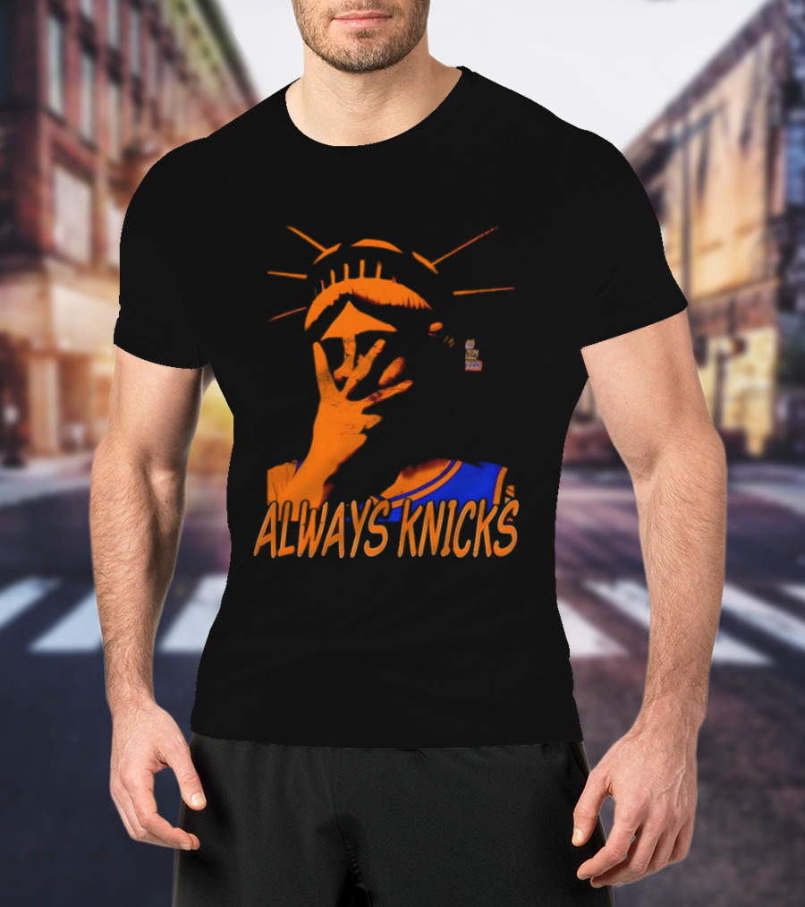 Always Knicks Statue Of Liberty Jalen Brunson New York Knicks NBA 2026 T-Shirt