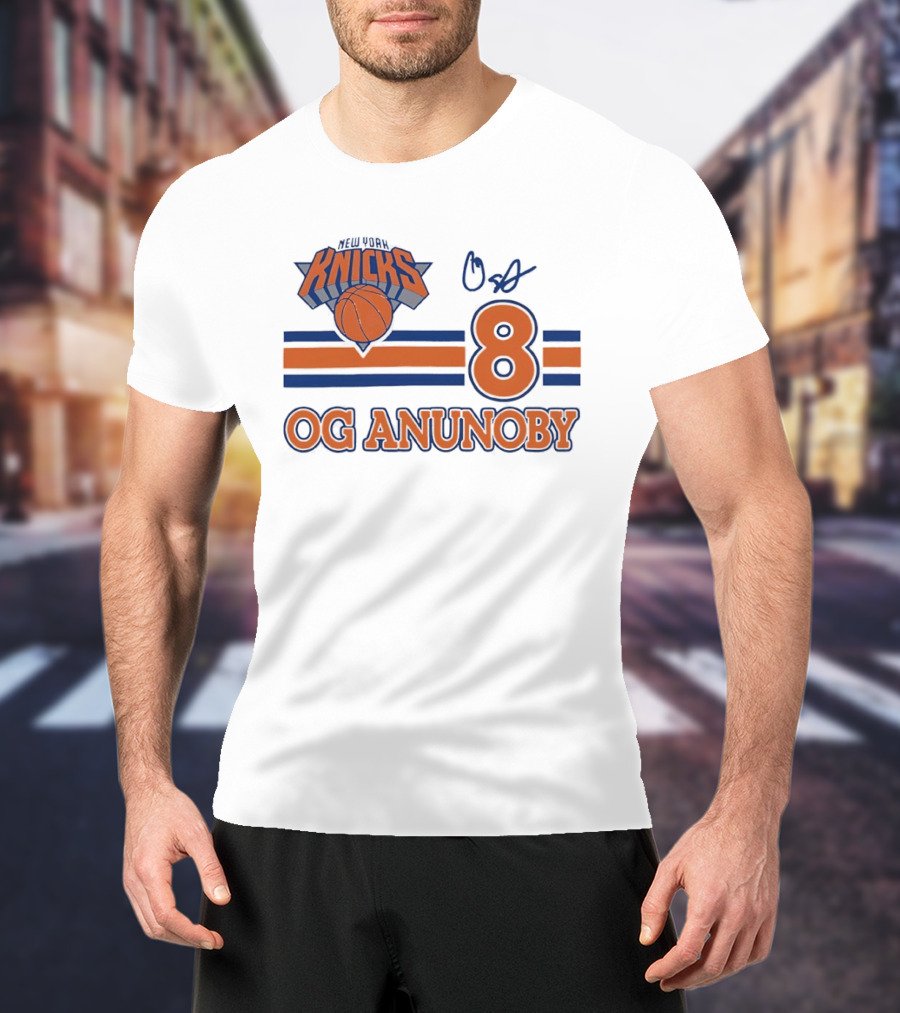 Knicks Basketball OG Anunoby 8 Signature T-Shirt