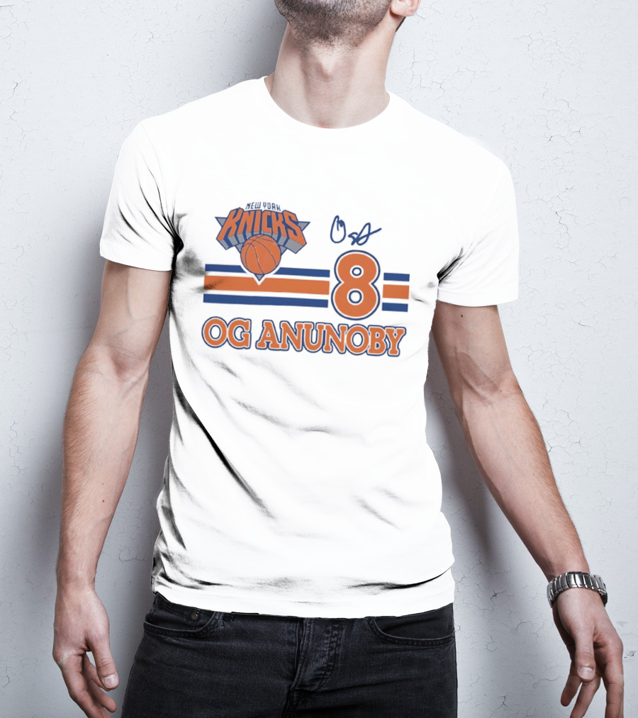 Knicks Basketball OG Anunoby 8 Signature T-Shirt