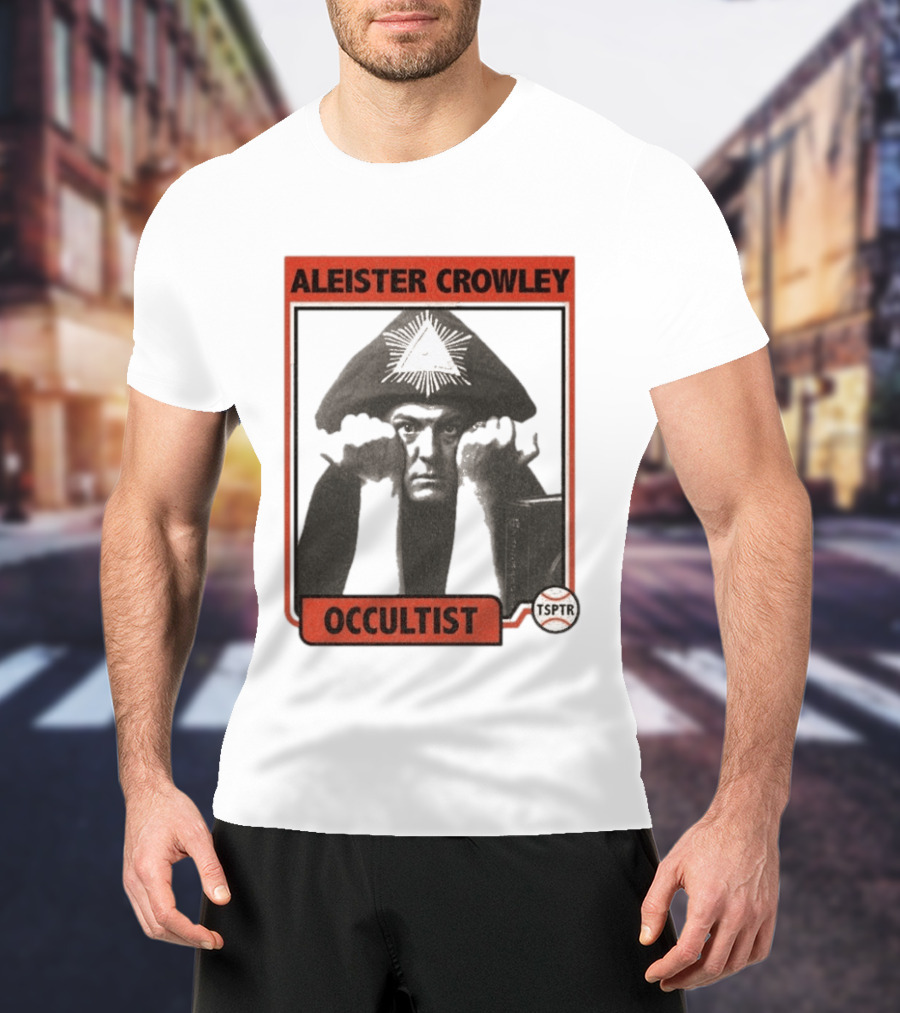 Aleister Crowley Occultist TSPTR Baseball Raglan T-Shirt