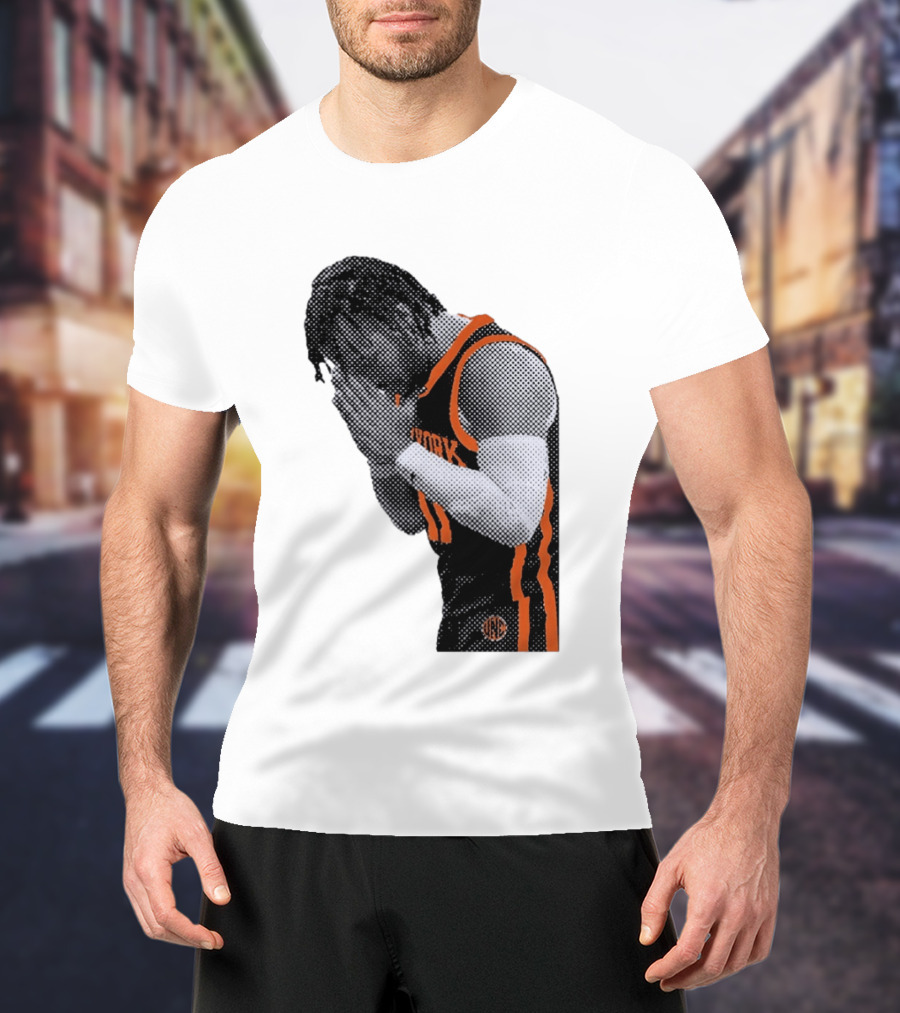 New York Knicks Jalen Brunson NBA Jersey Player Focus T-Shirt