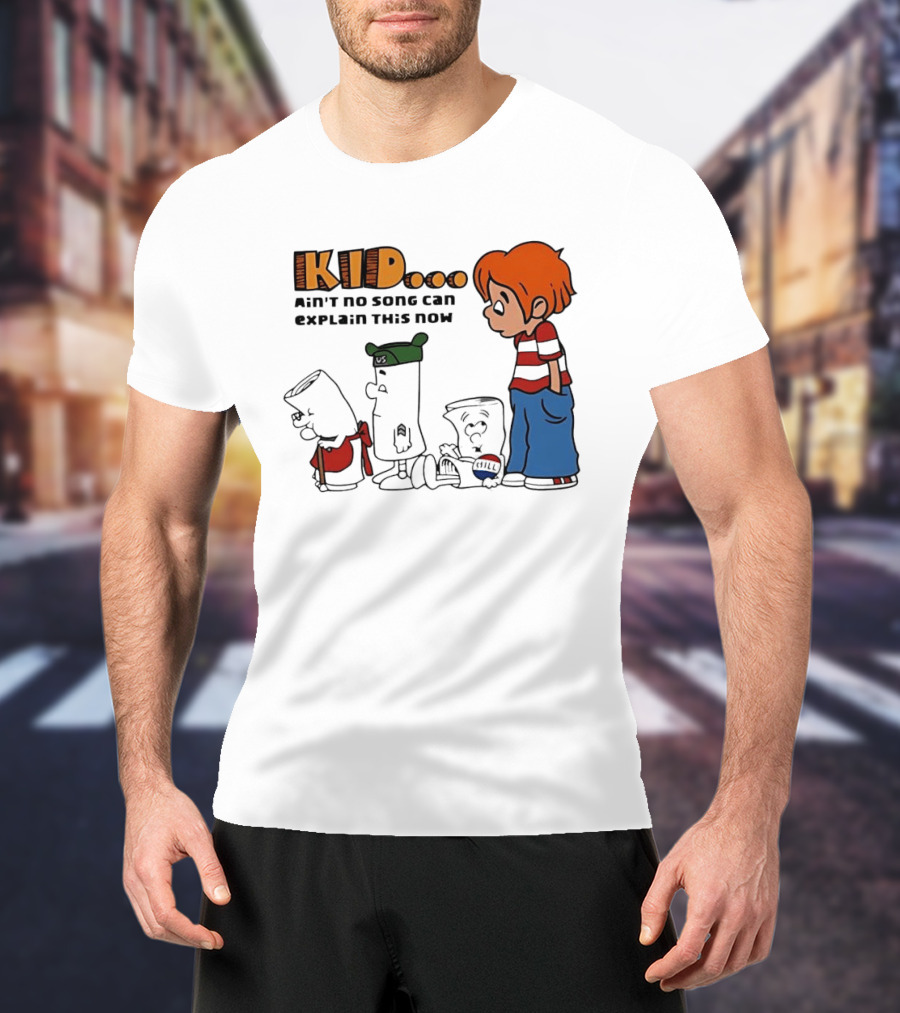 Kid Ain't No Song Can Explain This Now Retro Cartoon T-Shirt
