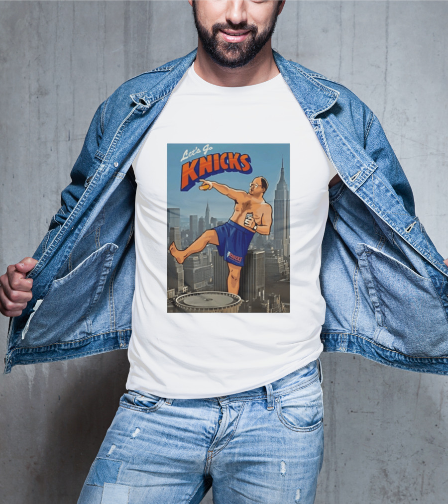 Let's Go Knicks New York George Costanza Statue Of Liberty T-Shirt