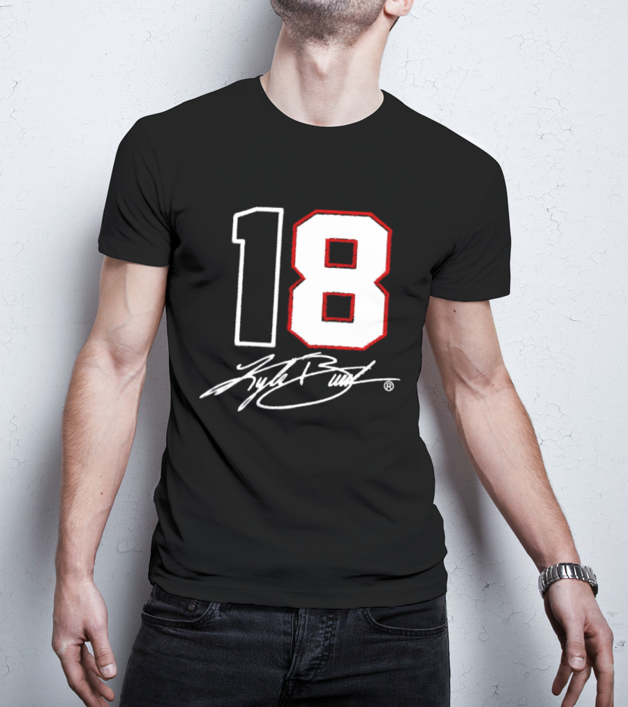 Denny Hamlin Kyle Busch 18 NASCAR Cup Series Racing Signature T-Shirt