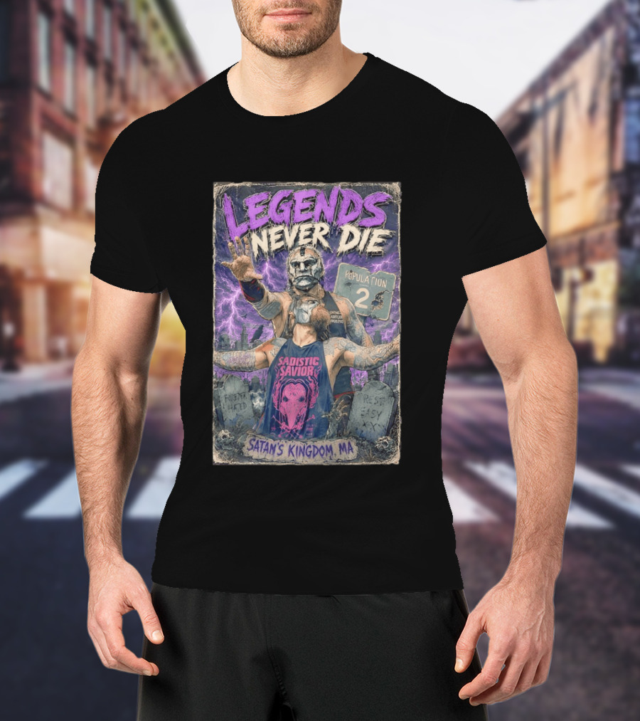Legends Never Die Sadistic Savior Satan's Kingdom MA Penta El Zero Miedo T-Shirt