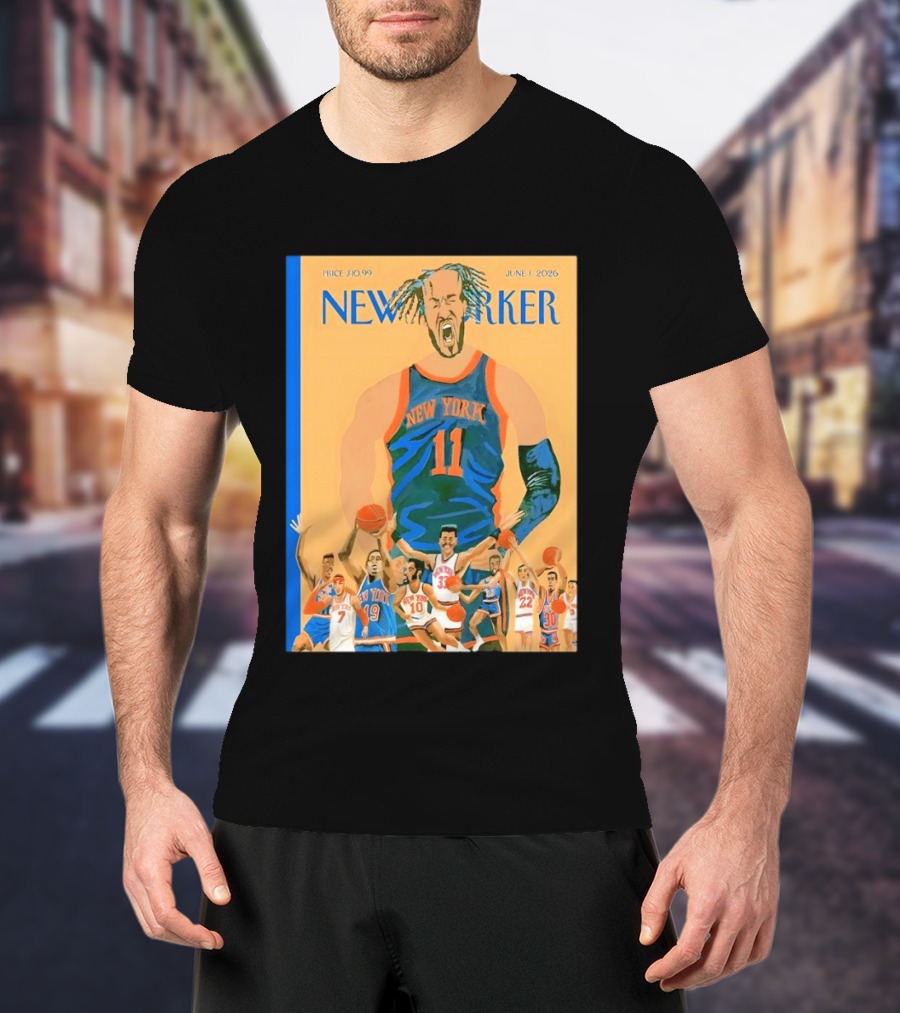New York Knicks The New Yorker June 2026 Cover T-Shirt