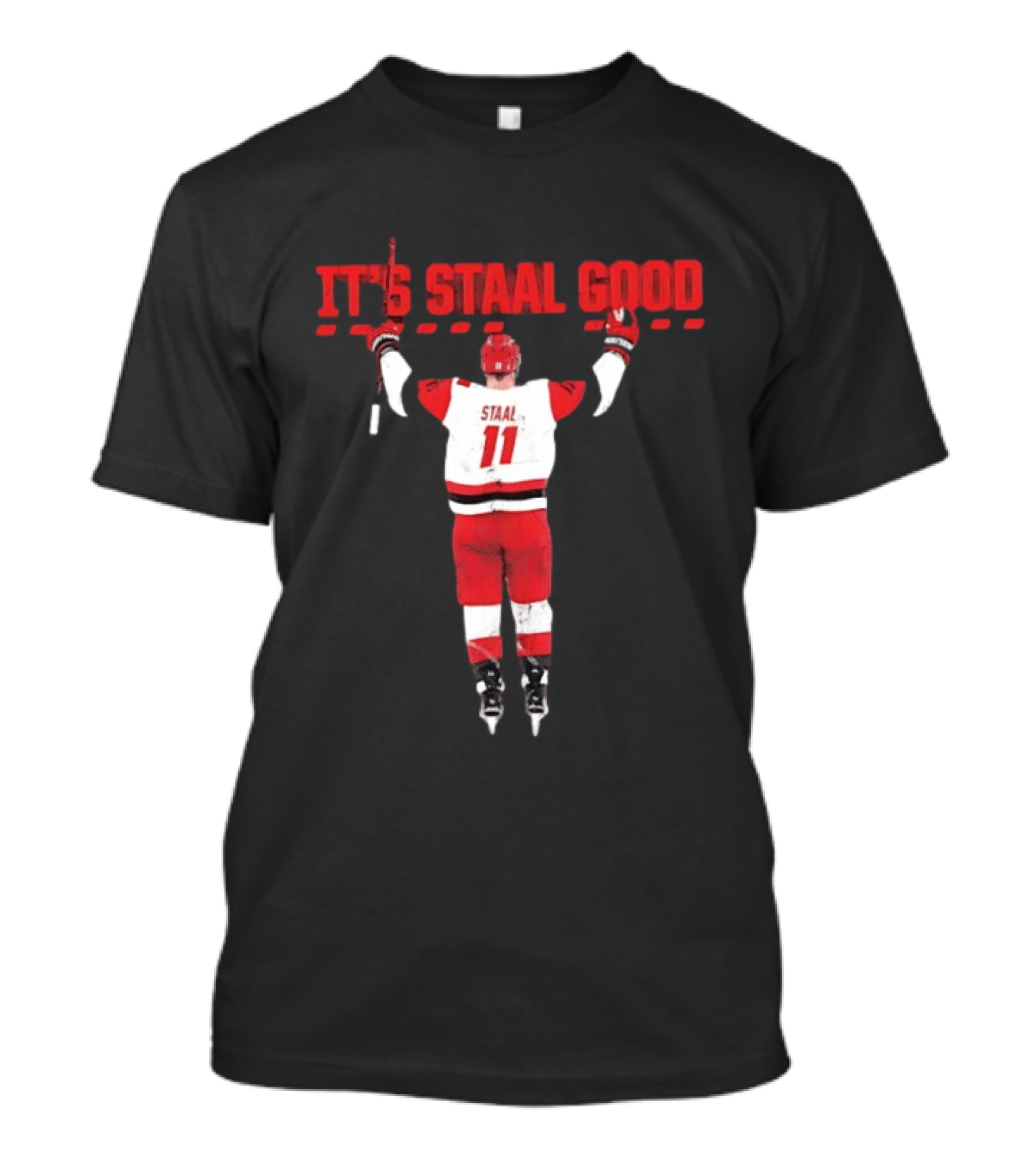 Jordan Staal Carolina Hurricanes It's Staal Good 11 Hockey Celebration T-Shirt