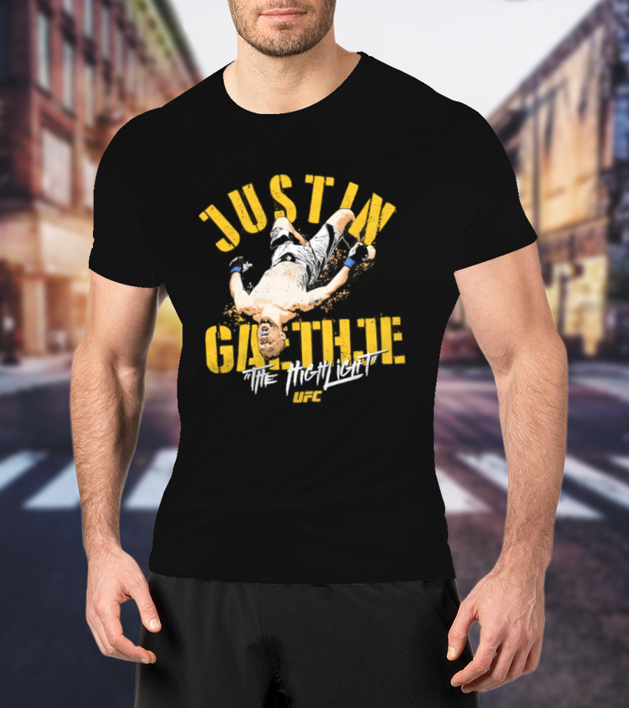 Justin Gaethje The Highlight Fighter Action Pose T-Shirt