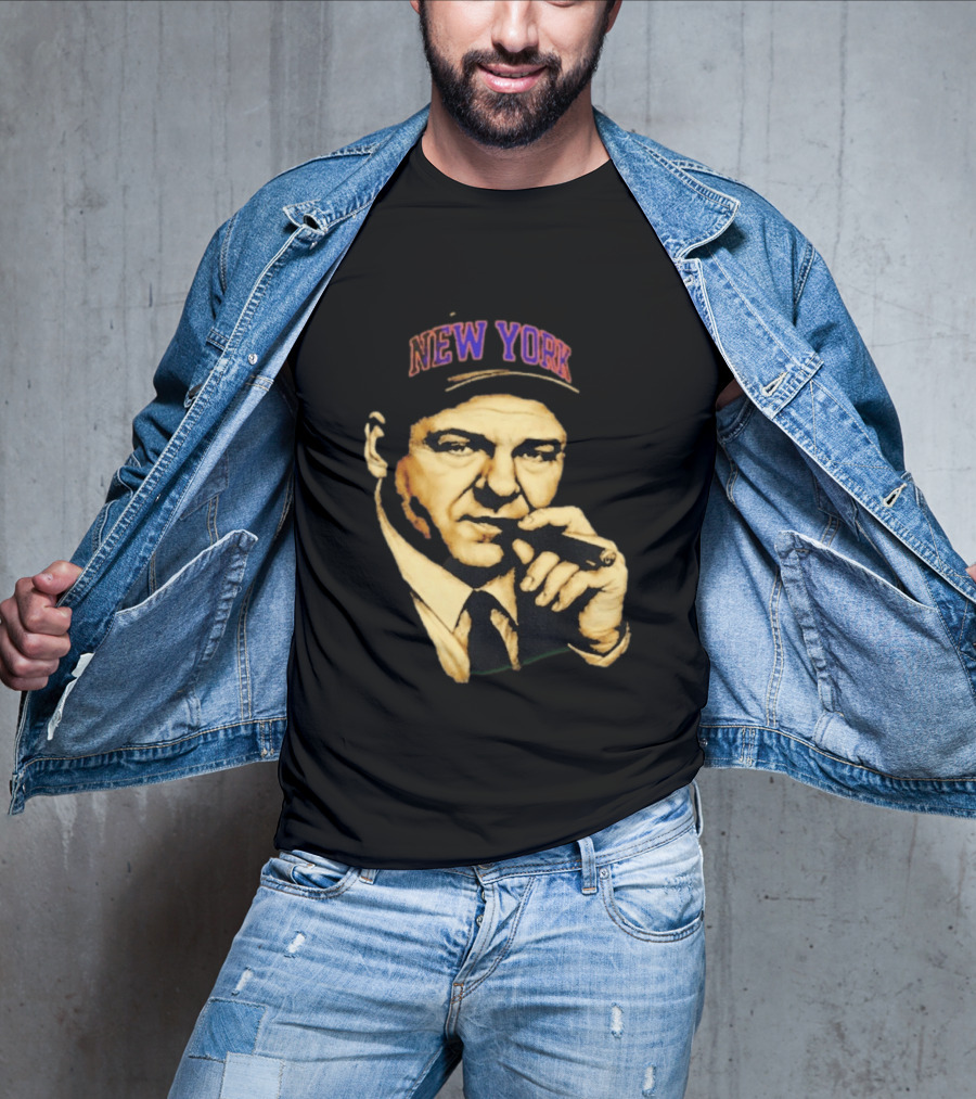 Tony Soprano Cigar New York Knicks Basketball Iconic Fusion T-Shirt