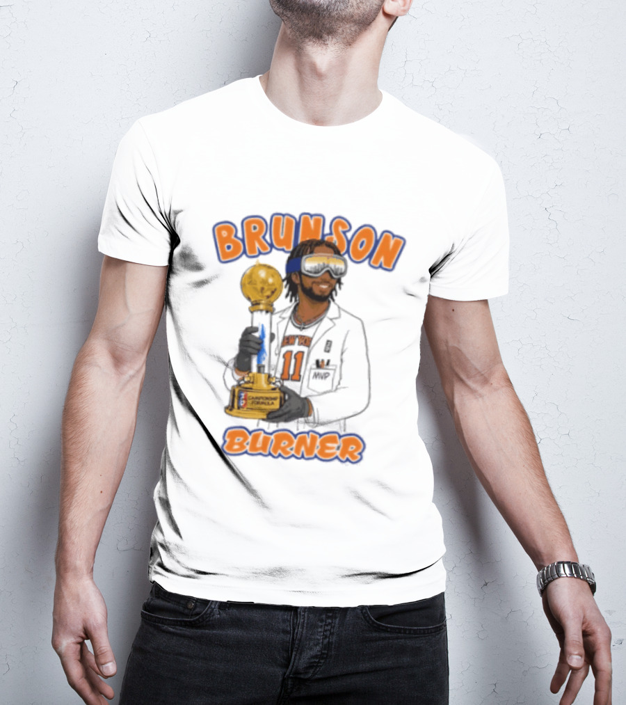 Brunson Burner Jalen Brunson New York Knicks Championship Formula T-Shirt
