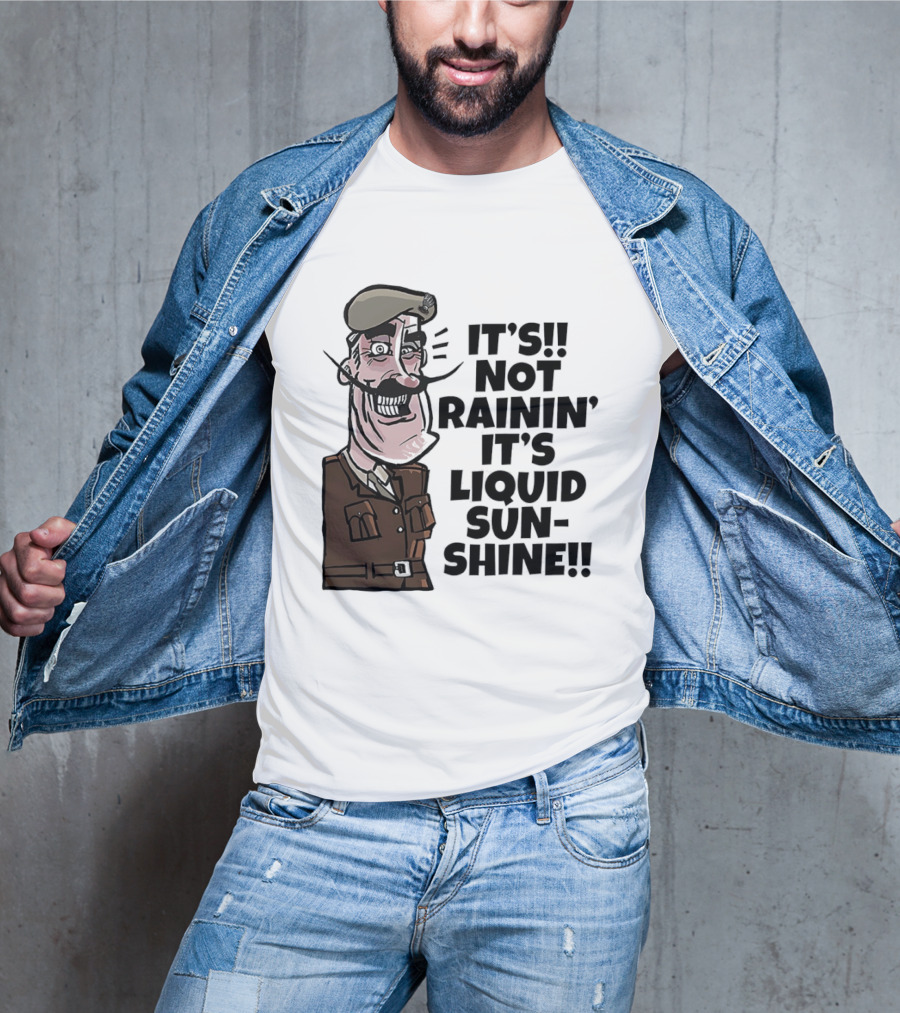 Field Marshal Montgomery It's Not Rainin' It's Liquid Sunshine British Army Vintage Humor T-Shirt