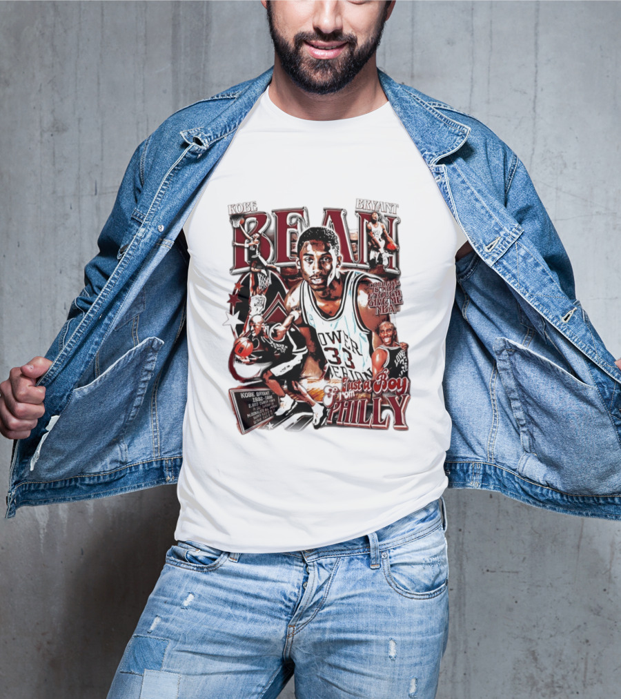 Kobe Bryant Bean Lower Merion High School Just A Boy From Philly 33 Jersey Basketball Legends T-Shirt