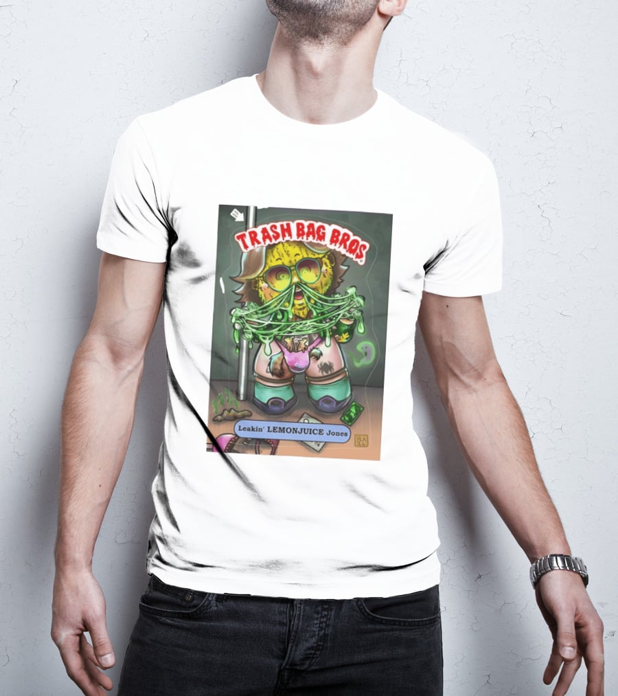 Trash Bag Bros Leakin Lemonjuice Jones Retro Style Comic T-Shirt
