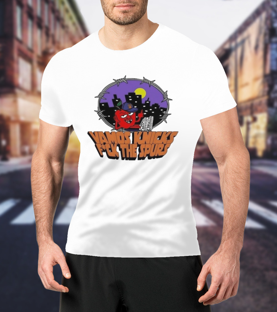 Vamos Knicks F*ck The Spurs New York City Basketball Fan T-Shirt