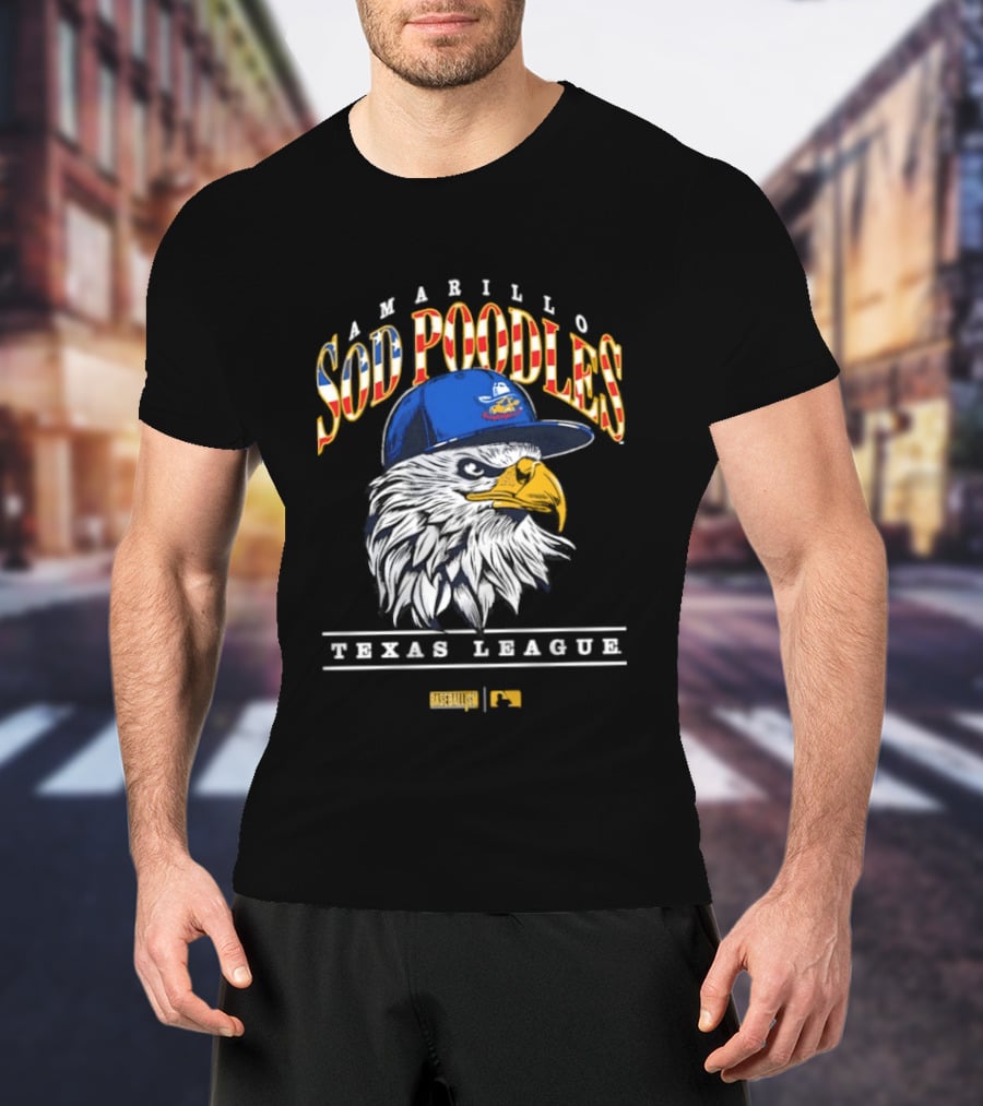 Amarillo Sod Poodles Eagle Texas League Baseballism T-Shirt