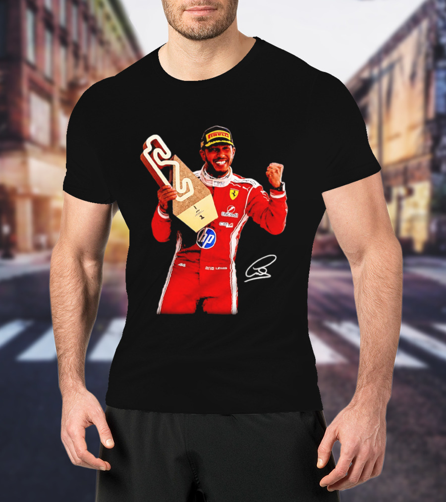 Lewis Hamilton Ferrari Racing Champion Pirelli Winner Remember Who You Are T-Shirt