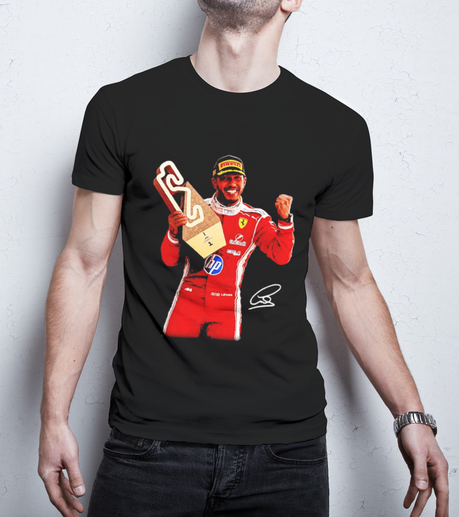 Lewis Hamilton Ferrari Racing Champion Pirelli Winner Remember Who You Are T-Shirt
