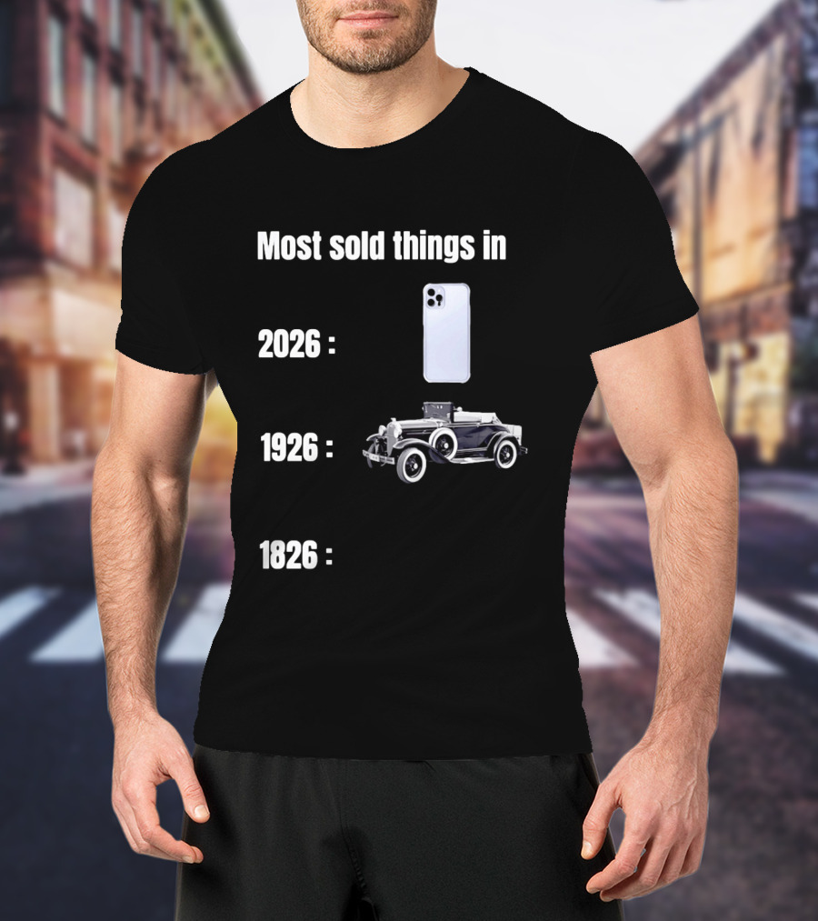 Most Sold Things 2026 IPhone 1926 Car 1826 T-Shirt