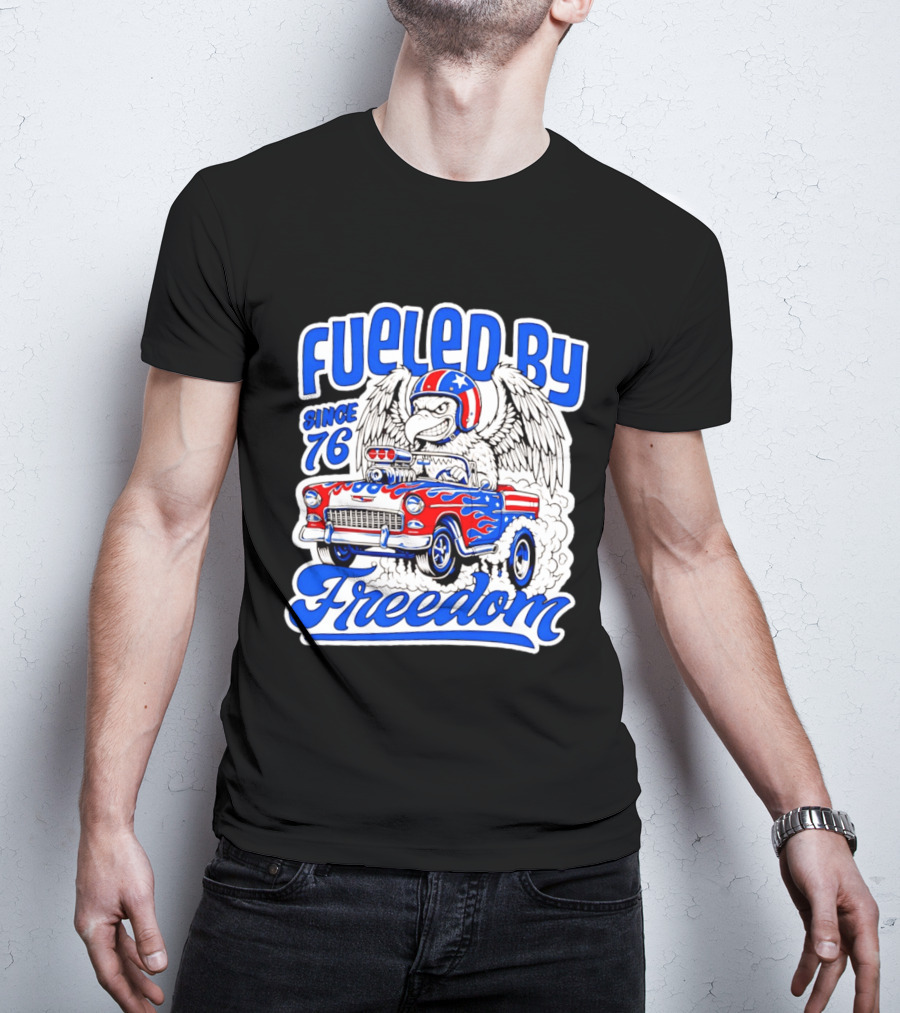 Fueled By Freedom Eagle Hot Rod USA Since 76 T-Shirt