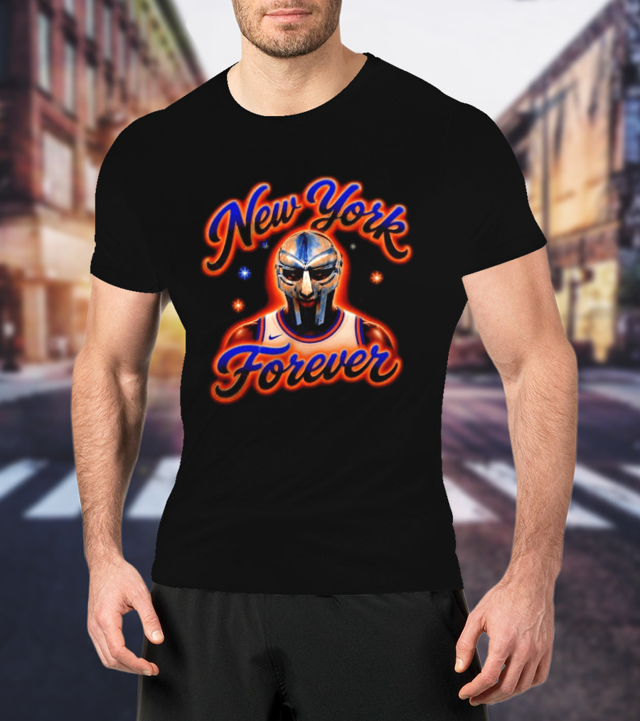 New York Knicks MF DOOM Mask Forever T-Shirt
