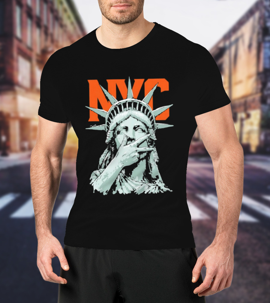 NYC Statue Of Liberty Meme 2026 World Champs T-Shirt