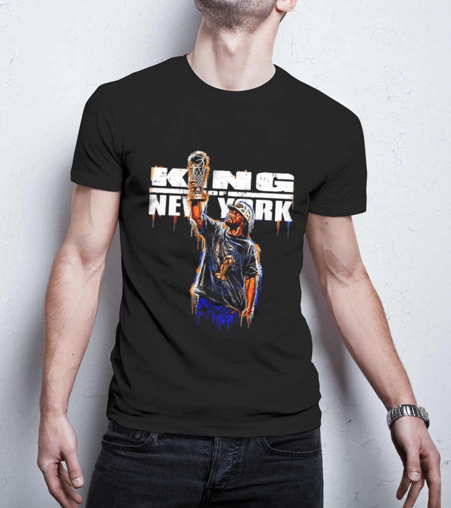 King Of New York Jalen Brunson MVP New York Knicks 2026 Paint T-Shirt