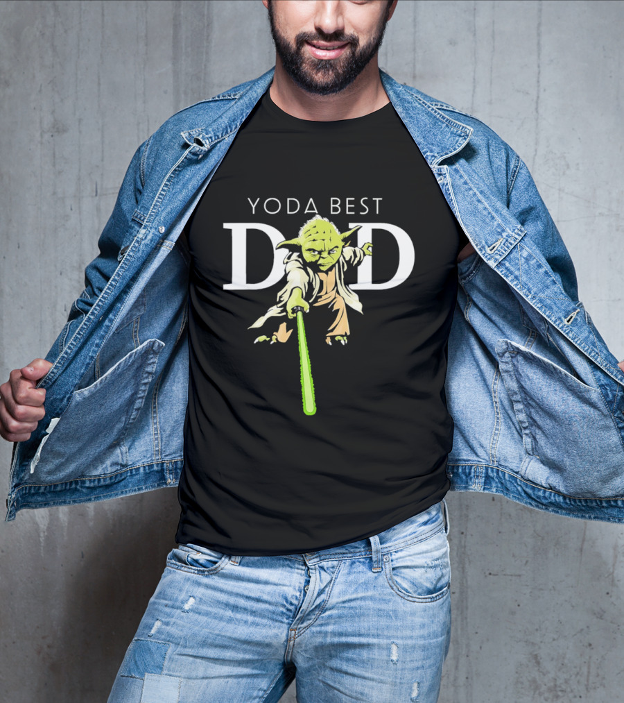 Star Wars Yoda Best Dad Jedi Master Father's Day T-Shirt
