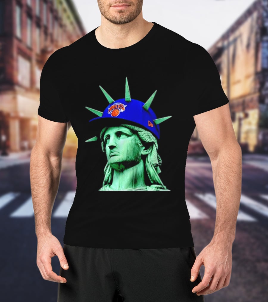 Statue Of Liberty New York Knicks Hat T-Shirt