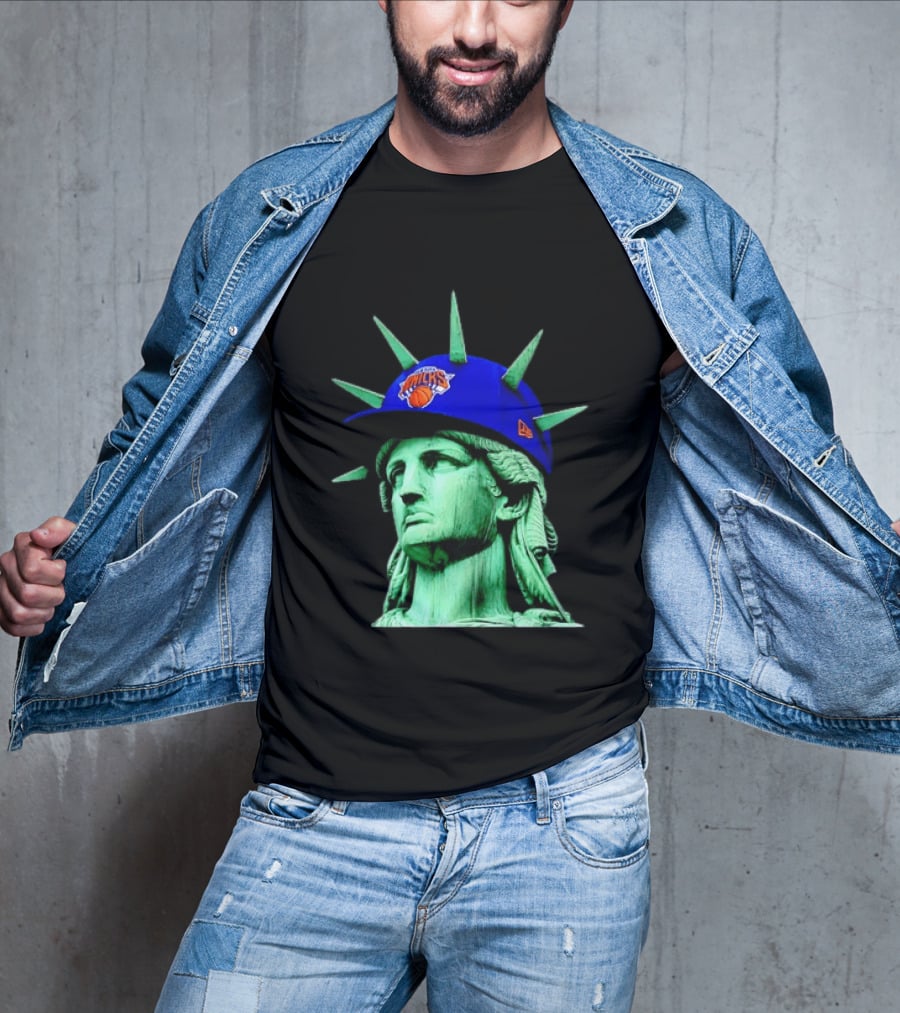 Statue Of Liberty New York Knicks Hat T-Shirt