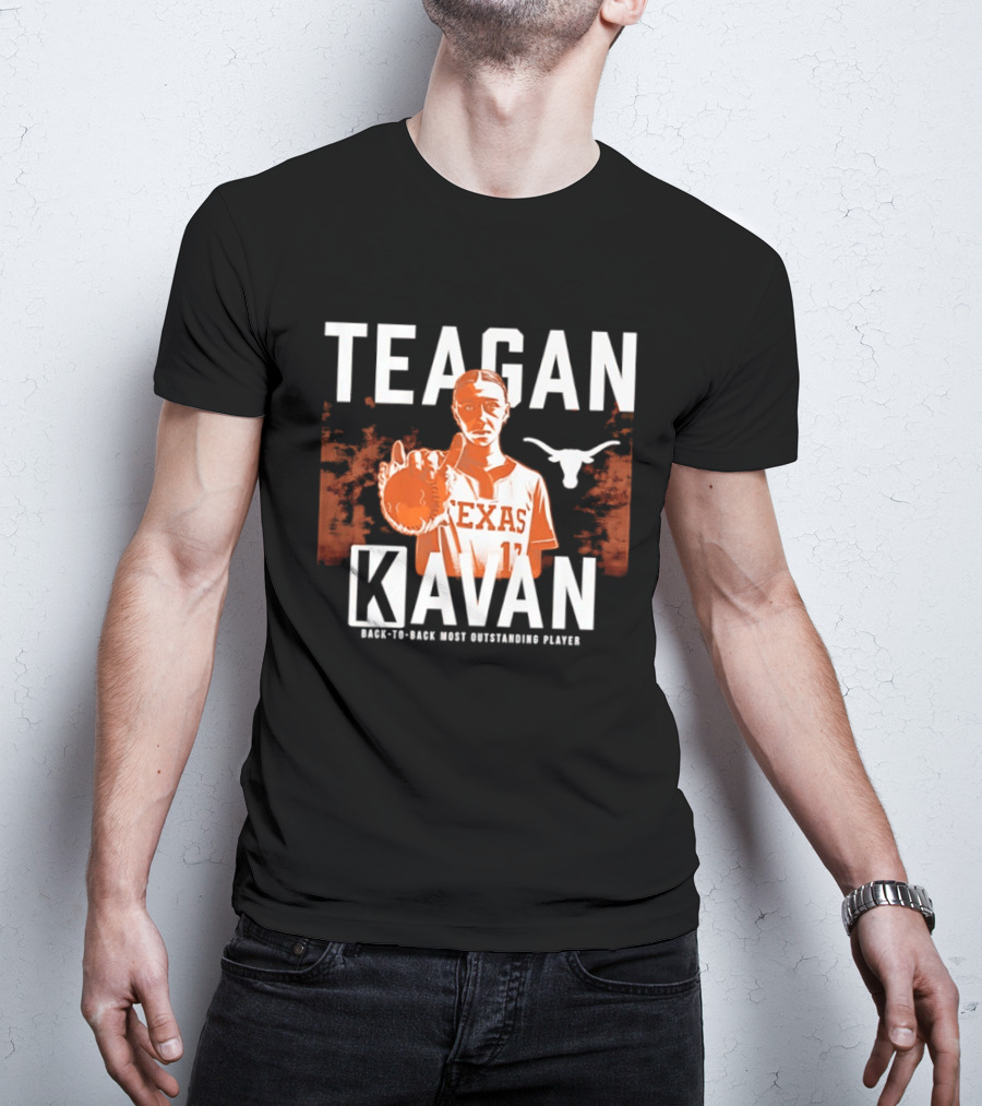 Texas Softball Teagan Kavan Back To Back Most Outstanding Player T-Shirt