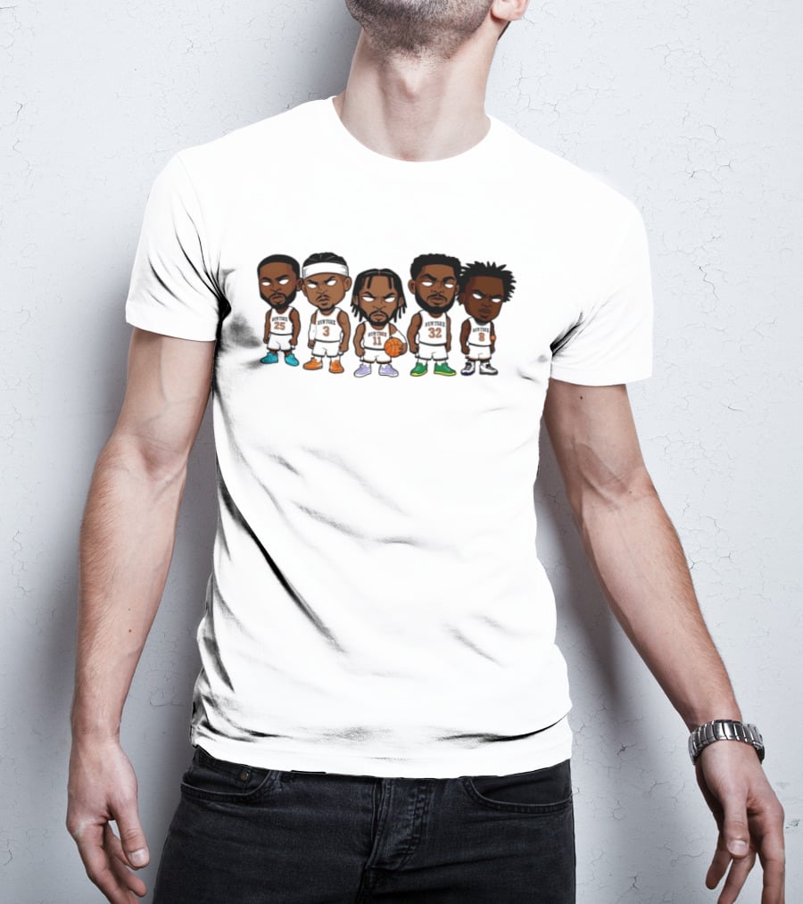 NY Basketball Toon Squad Cartoon Characters T-Shirt
