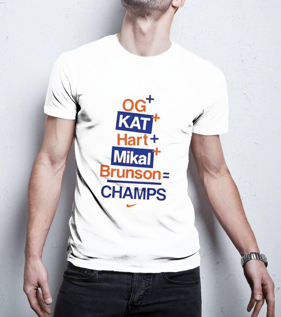 OG KAT Hart Mikal Brunson Champs Knicks 2026 T-Shirt